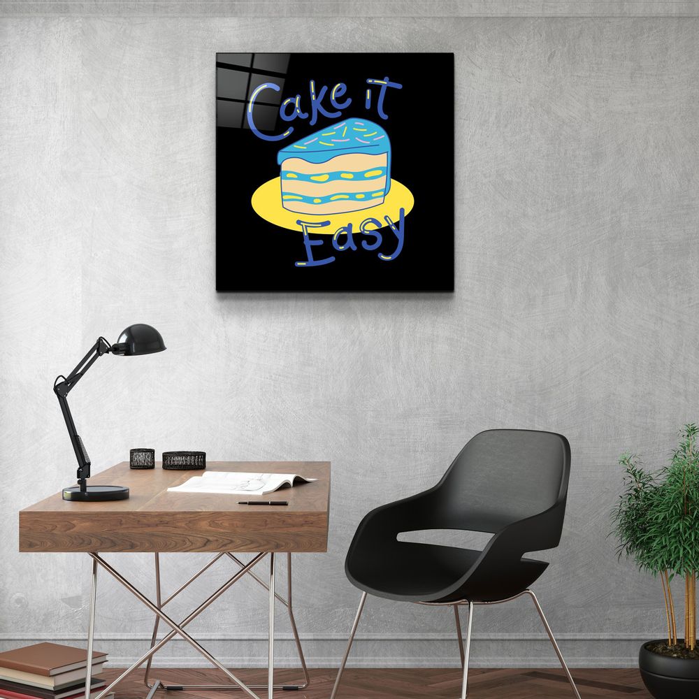 Autres décorations murales - ・"Cake it Easy"・Glass Wall Art | Artdesigna Glass Printing Wall Arts. - ARTDESIGNA