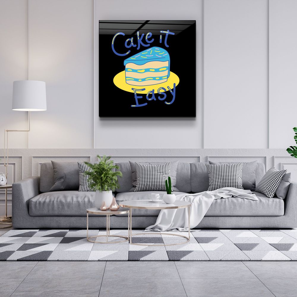 Autres décorations murales - ・"Cake it Easy"・Glass Wall Art | Artdesigna Glass Printing Wall Arts. - ARTDESIGNA