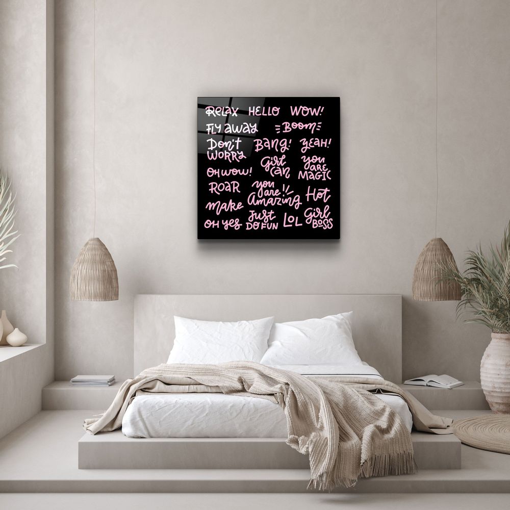 Autres décorations murales - ・"Words and Words"・Glass Wall Art | Artdesigna Glass Printing Wall Arts. - ARTDESIGNA