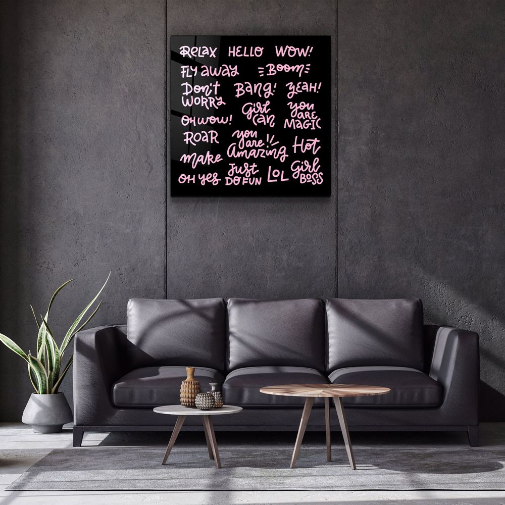 Autres décorations murales - ・"Words and Words"・Glass Wall Art | Artdesigna Glass Printing Wall Arts. - ARTDESIGNA