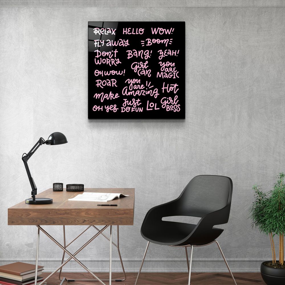 Autres décorations murales - ・"Words and Words"・Glass Wall Art | Artdesigna Glass Printing Wall Arts. - ARTDESIGNA