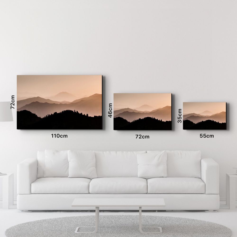 Autres décorations murales - Black Mountains | Glass Wall Art - ARTDESIGNA