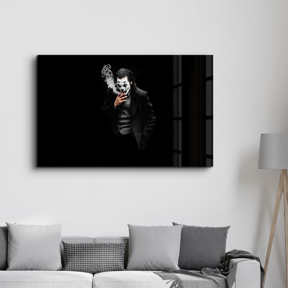 Other wall decoration - Joker - Haha | Designer's Collection Glass Wall Art - ARTDESIGNA