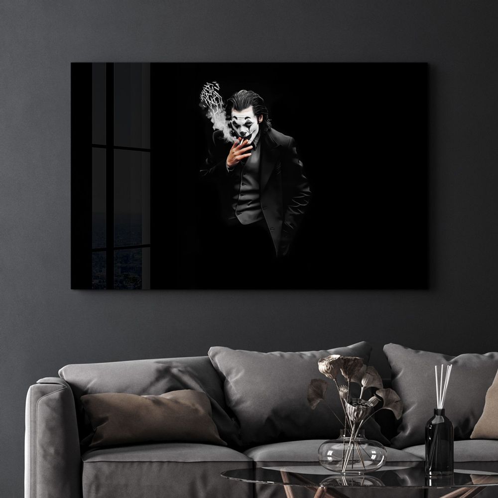 Other wall decoration - Joker - Haha | Designer's Collection Glass Wall Art - ARTDESIGNA