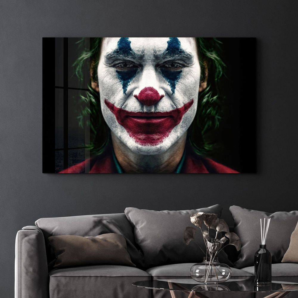 Autres décorations murales - Joker - Smile | Glass Wall Art - ARTDESIGNA