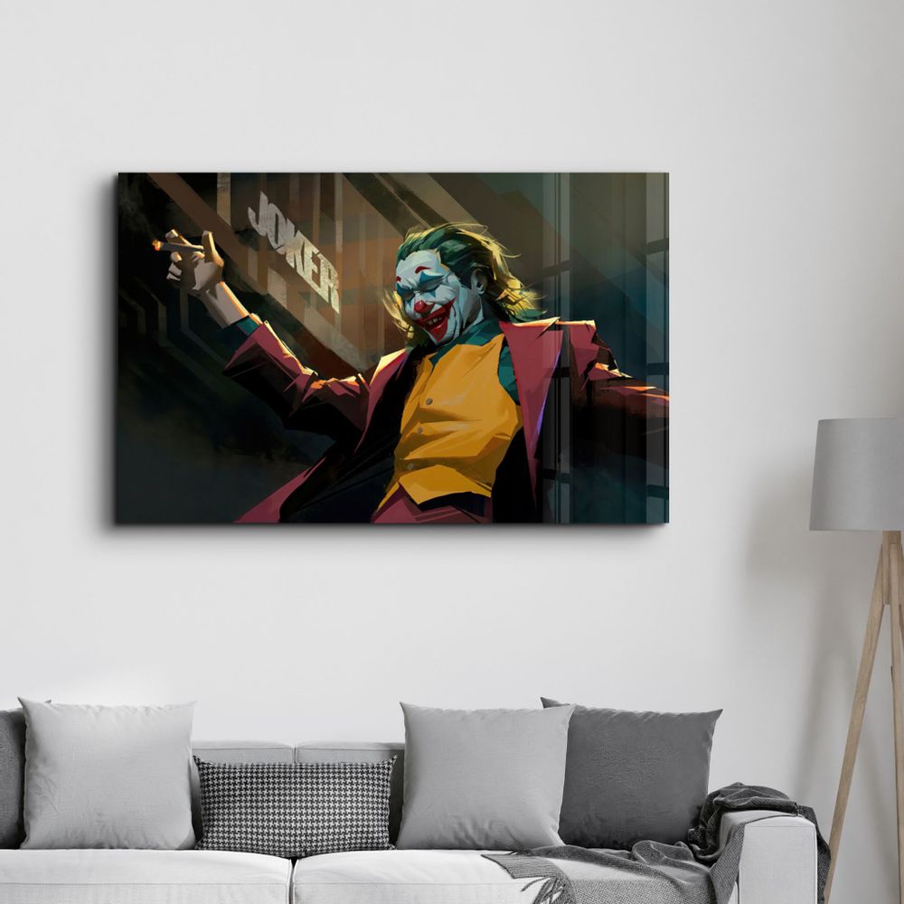 Autres décorations murales - Abstract Joker | Glass Wall Art - ARTDESIGNA