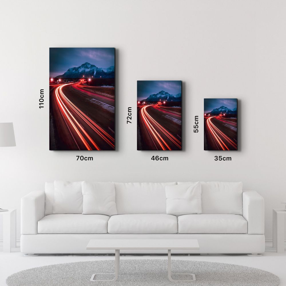 Other wall decoration - Road and Mountains | Glass Wall Art - ARTDESIGNA