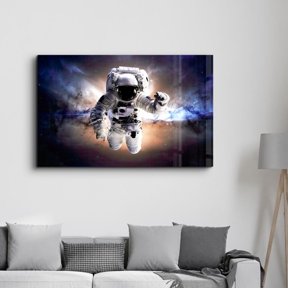 Other wall decoration - Astronaut In the Space | Glass Wall Art - ARTDESIGNA