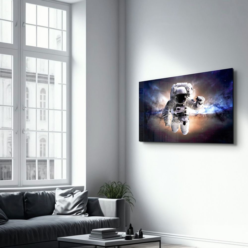 Other wall decoration - Astronaut In the Space | Glass Wall Art - ARTDESIGNA