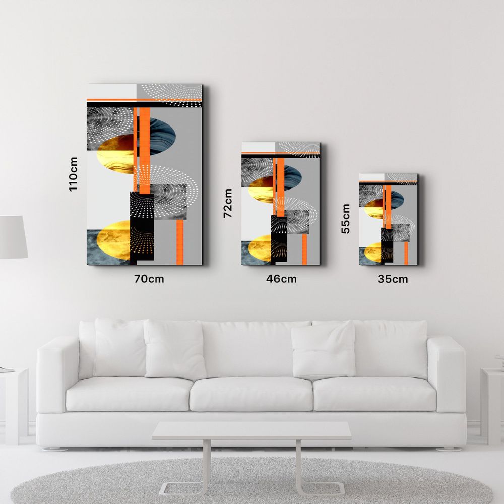 Autres décorations murales - Abstract Shapes 1 | Glass Wall Art - ARTDESIGNA