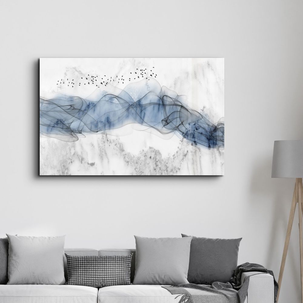 Autres décorations murales - Abstract Flying Birds | Glass Wall Art - ARTDESIGNA