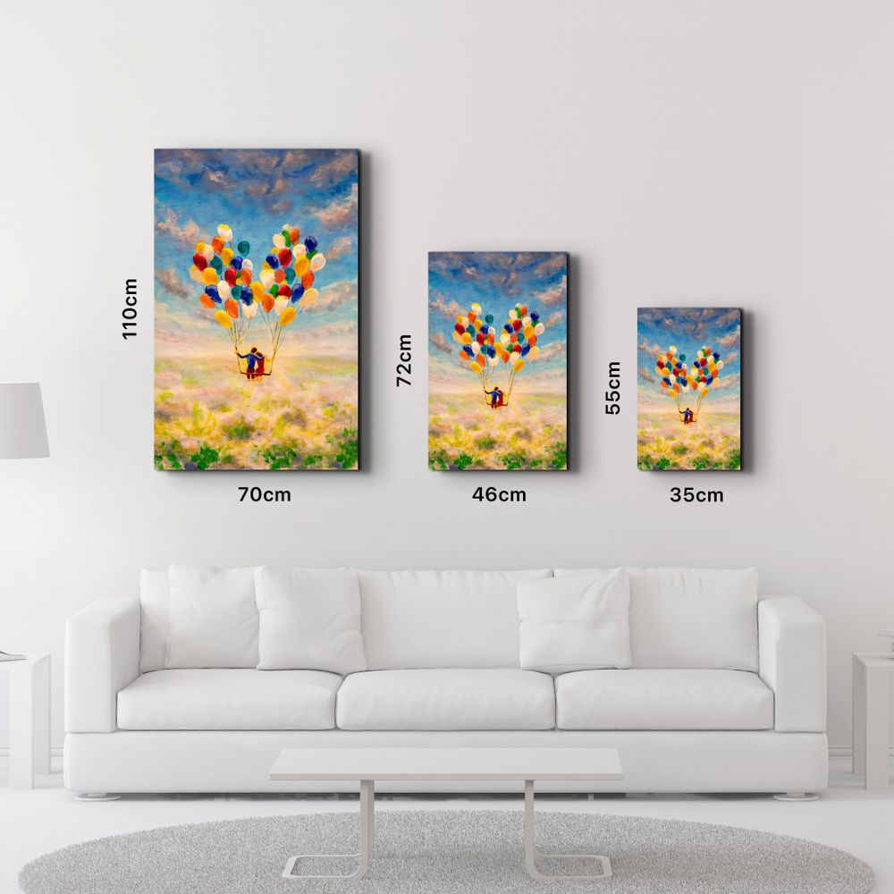Other wall decoration - Abstract Colorful Baloons | Glass Wall Art - ARTDESIGNA