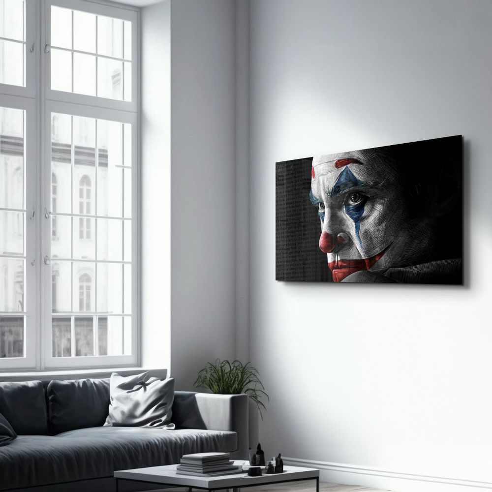 Autres décorations murales - Joker Face | Glass Wall Art - ARTDESIGNA