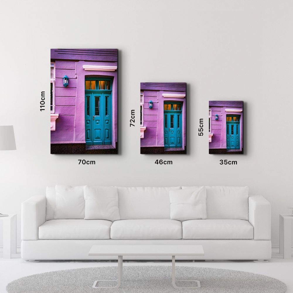 Autres décorations murales - Blue Door | Glass Wall Art - ARTDESIGNA