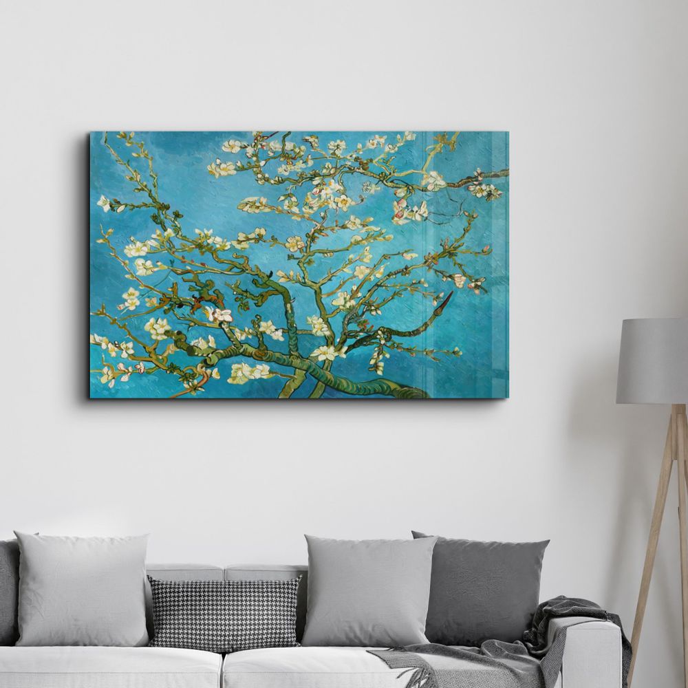 Autres décorations murales - Abstract Flowers 5 | Glass Wall Art - ARTDESIGNA