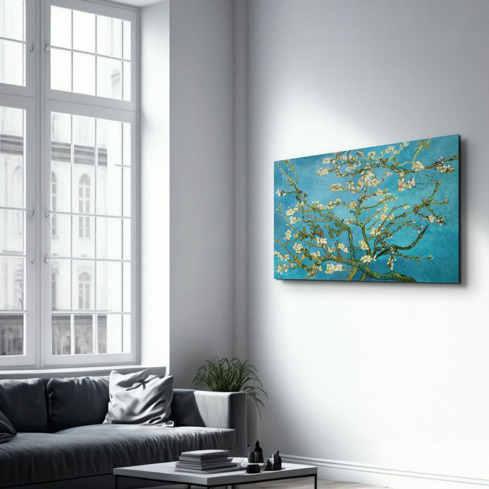 Autres décorations murales - Abstract Flowers 5 | Glass Wall Art - ARTDESIGNA