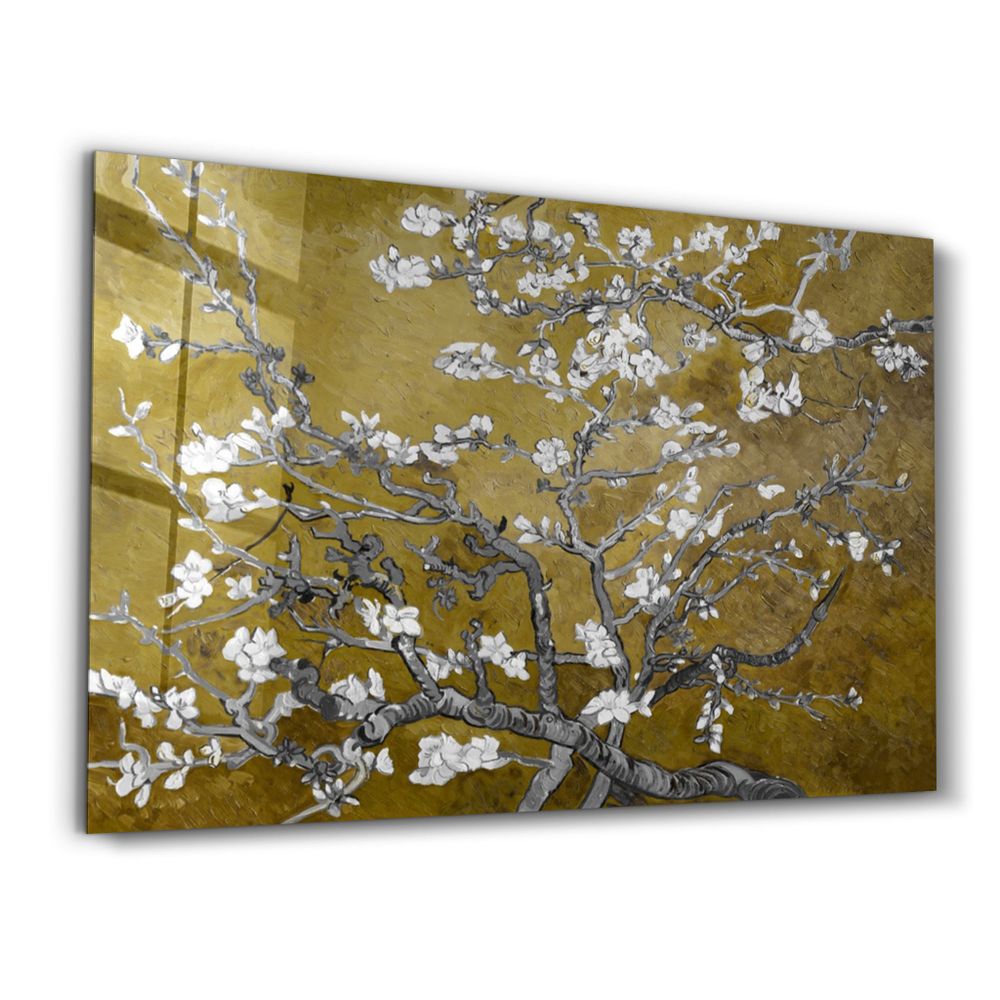 Autres décorations murales - Abstract Flowers V2 1 | Glass Wall Art - ARTDESIGNA
