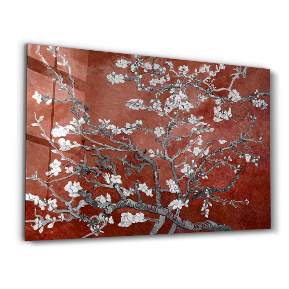 Autres décorations murales - Abstract Flowers V5 | Glass Wall Art - ARTDESIGNA