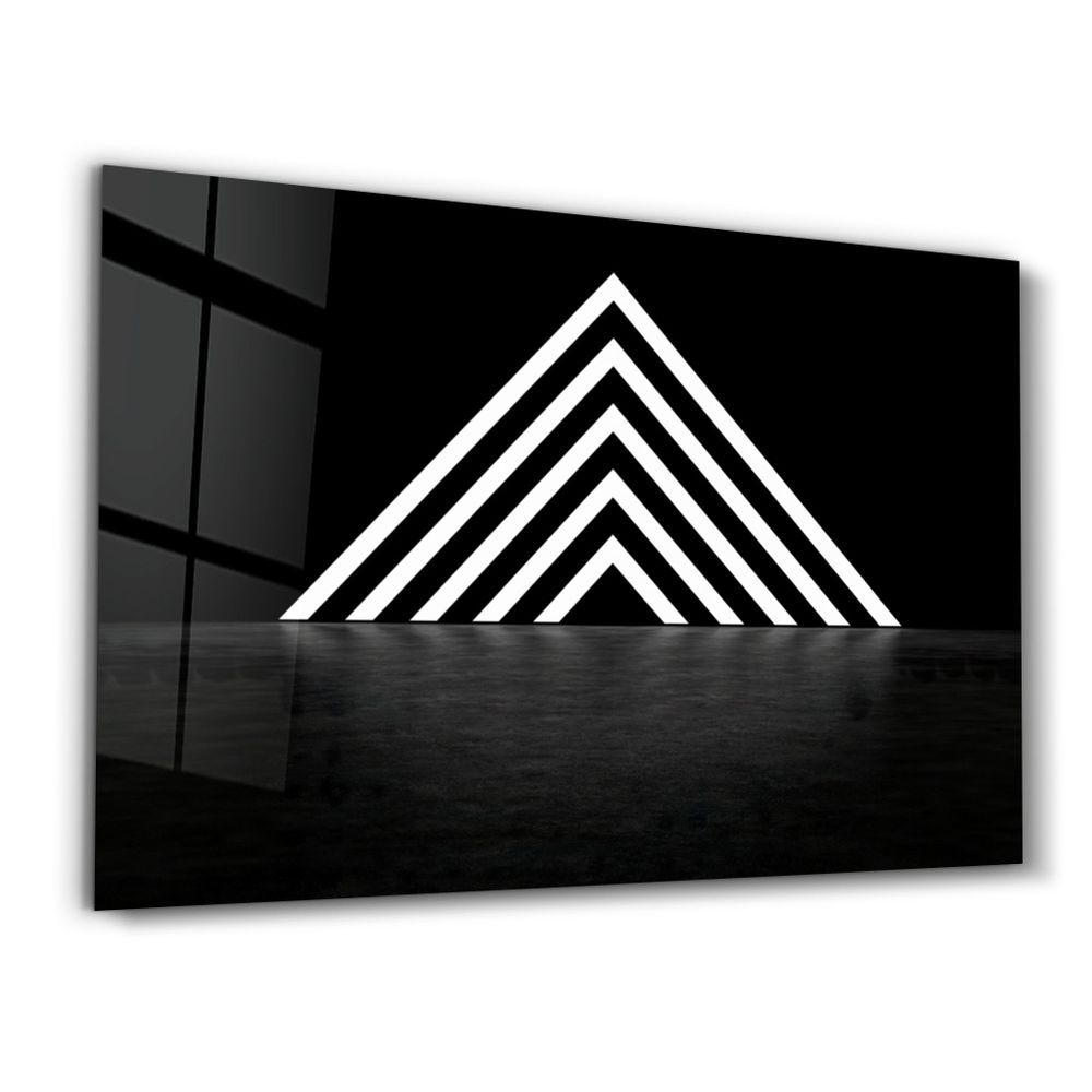 Autres décorations murales - Mystic Triangle Gate | Glass Wall Art - ARTDESIGNA