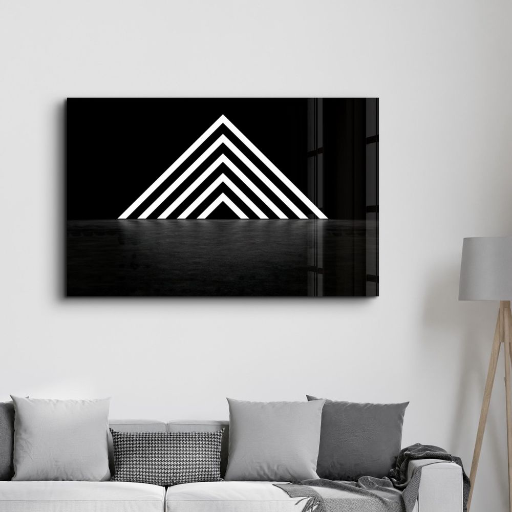 Autres décorations murales - Mystic Triangle Gate | Glass Wall Art - ARTDESIGNA