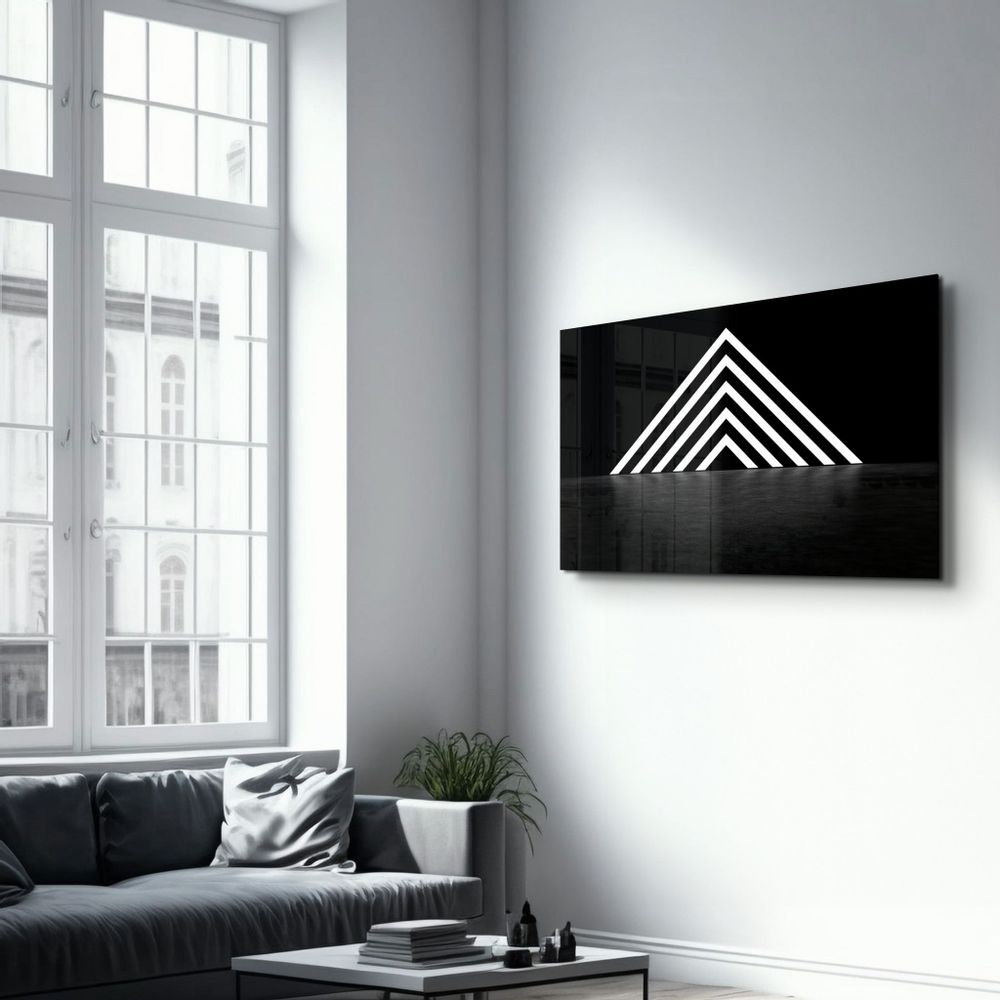 Autres décorations murales - Mystic Triangle Gate | Glass Wall Art - ARTDESIGNA