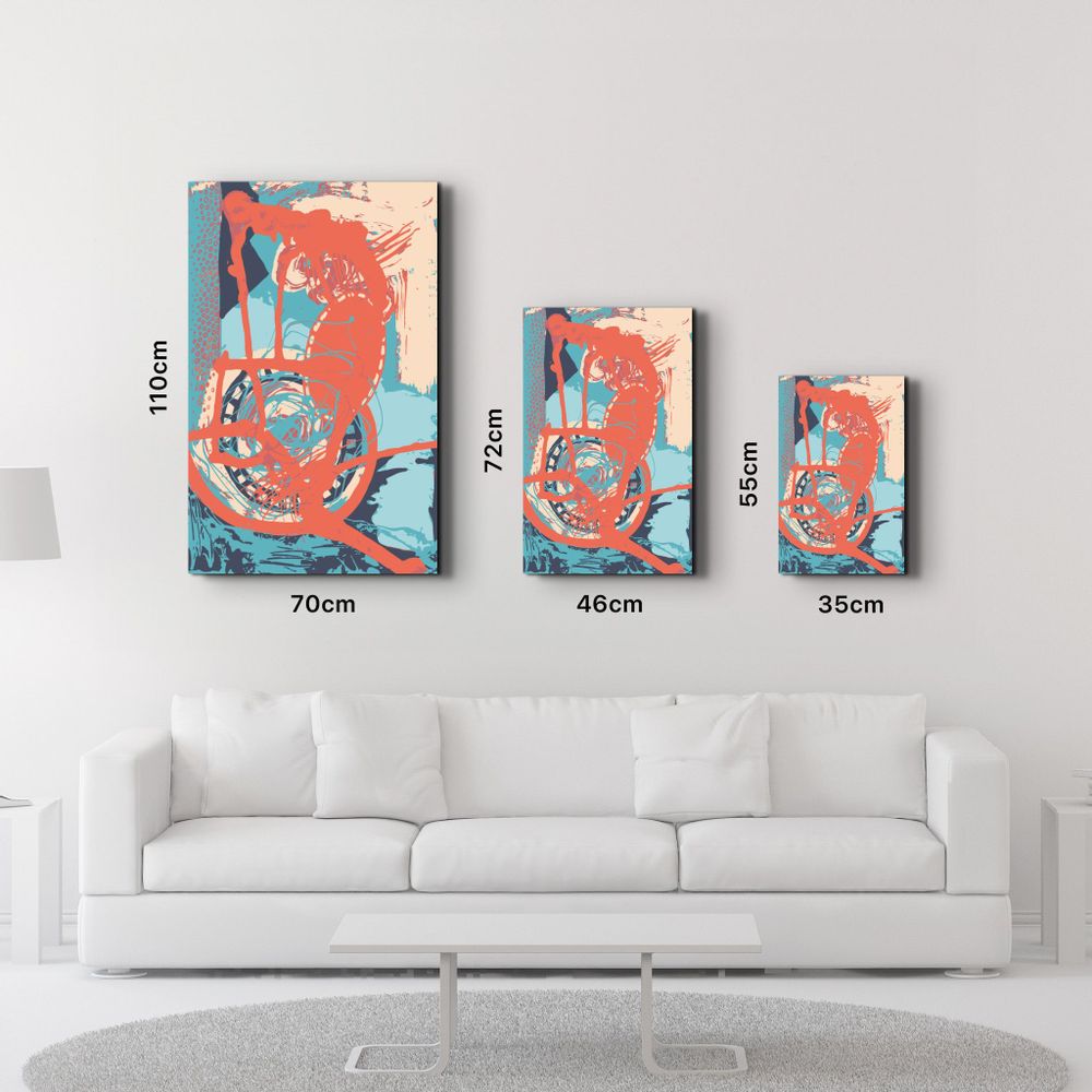 Other wall decoration - Abstract Shapes V2 1 | Glass Wall Art - ARTDESIGNA