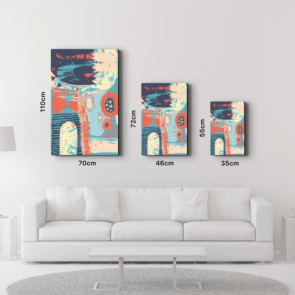 Autres décorations murales - Abstract Shapes V3 1 | Glass Wall Art - ARTDESIGNA