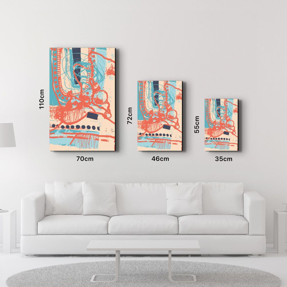 Autres décorations murales - Abstract Shapes V4 1 | Glass Wall Art - ARTDESIGNA