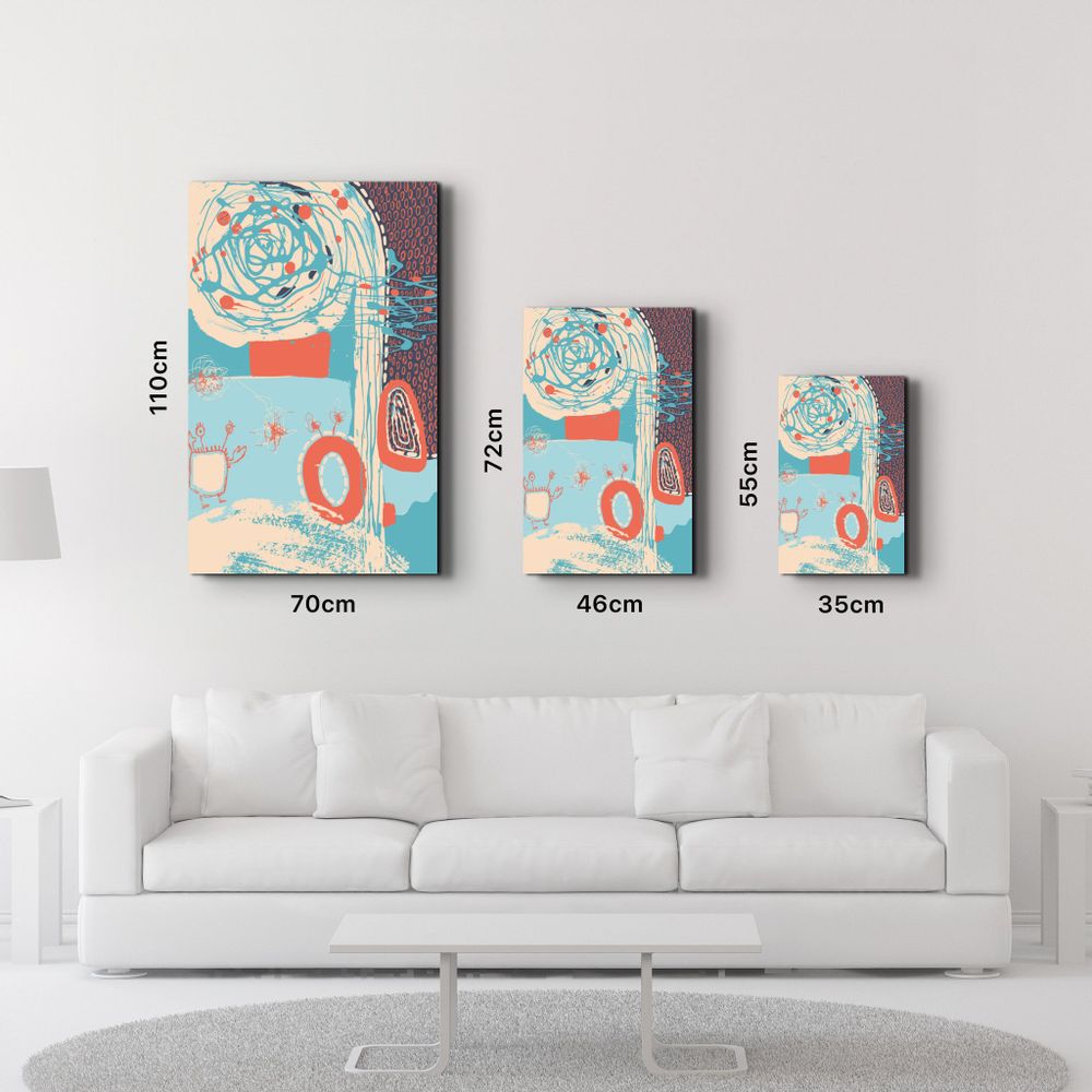 Other wall decoration - Abstract Shapes V5 1 | Glass Wall Art - ARTDESIGNA