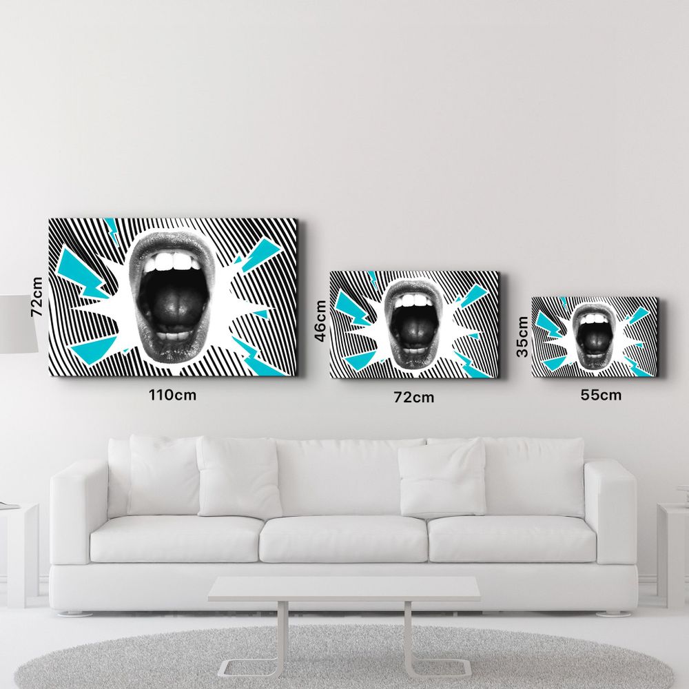 Autres décorations murales - Abstract Scream | Glass Wall Art - ARTDESIGNA