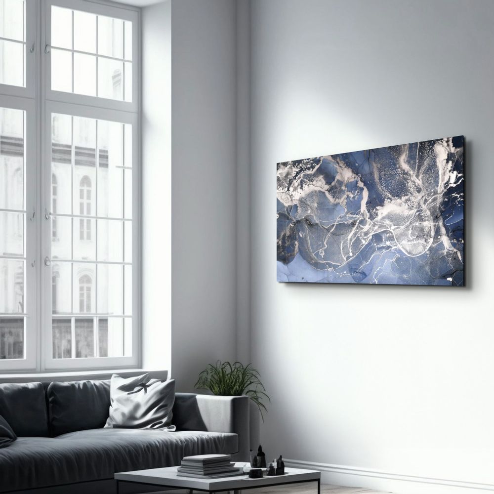 Other wall decoration - Marble Wave Pattern | Glass Wall Art - ARTDESIGNA