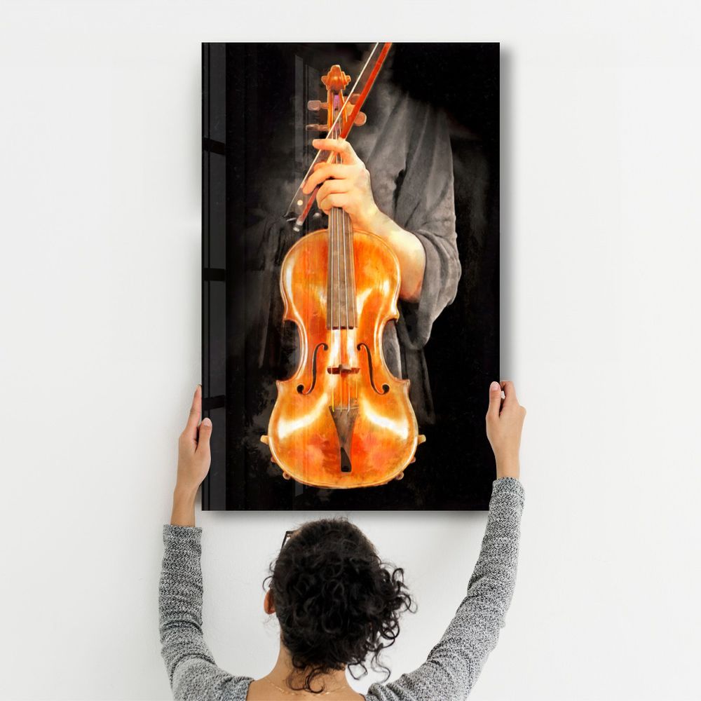 Autres décorations murales - Violin | Glass Wall Art - ARTDESIGNA