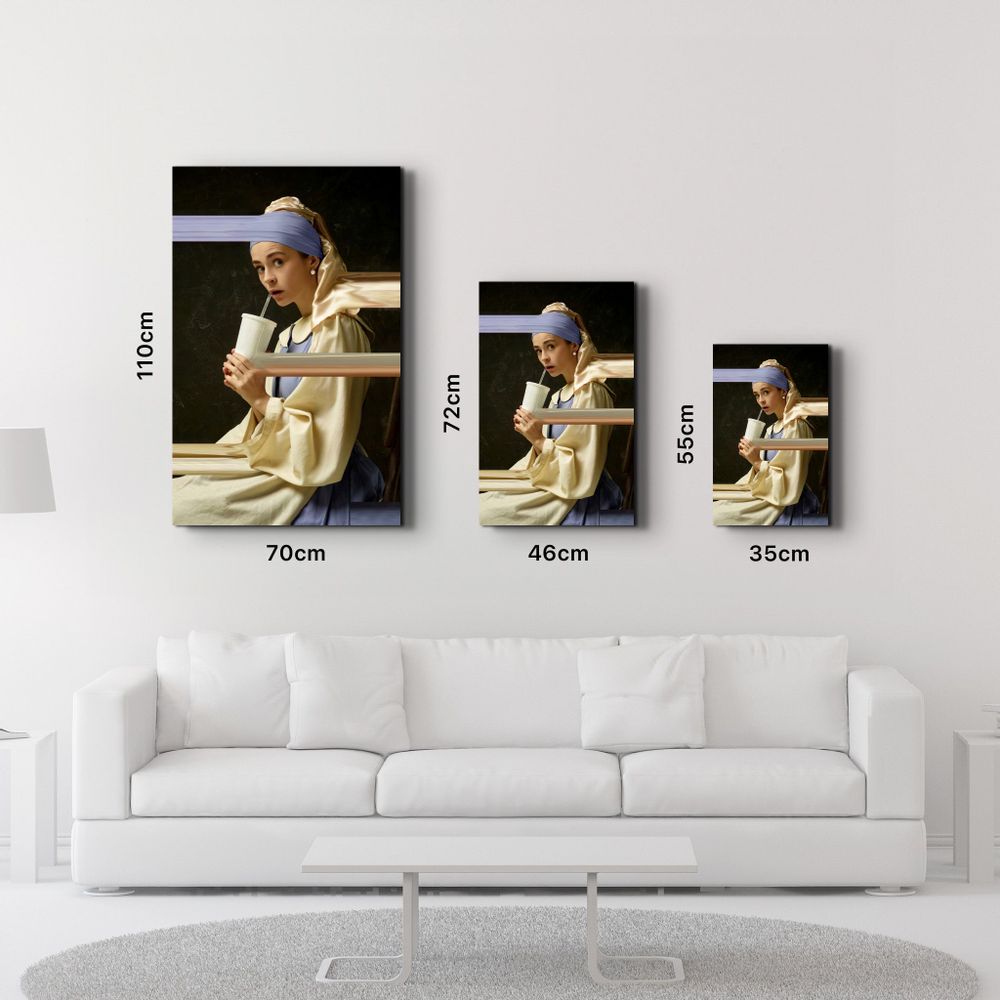 Other wall decoration - Surprised Woman | Glass Wall Art - ARTDESIGNA