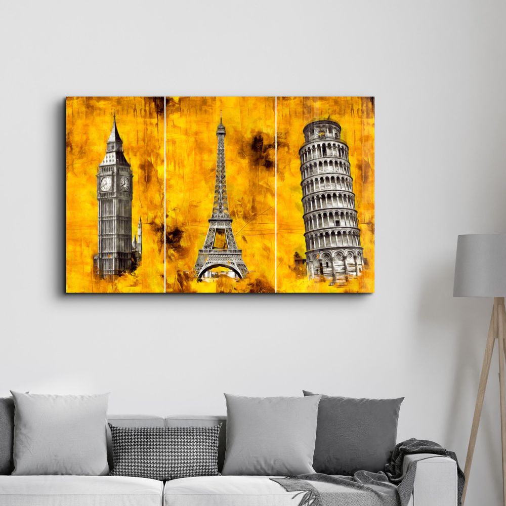 Other wall decoration - Abstract Historical Buildings | Glass Wall Art - ARTDESIGNA