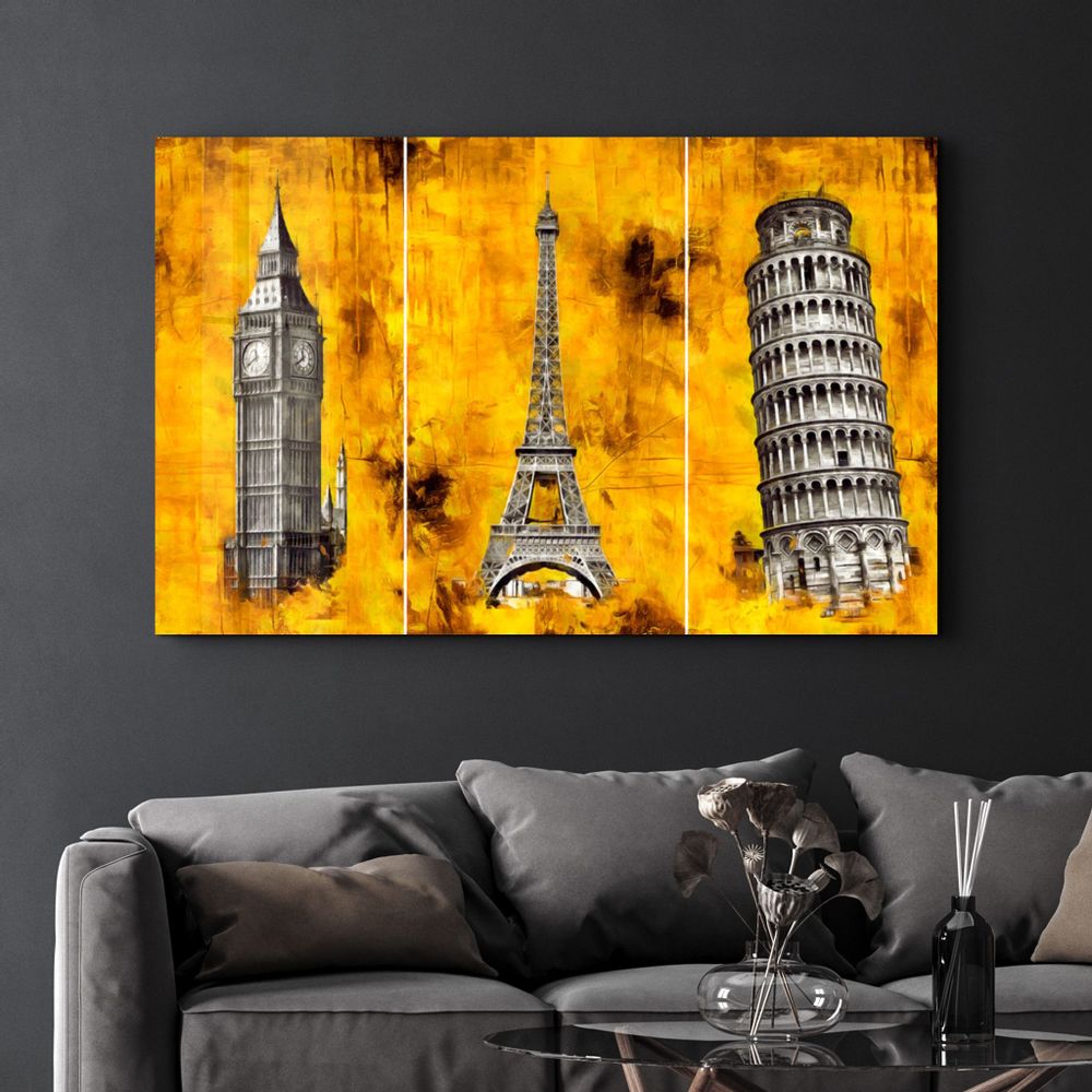 Other wall decoration - Abstract Historical Buildings | Glass Wall Art - ARTDESIGNA