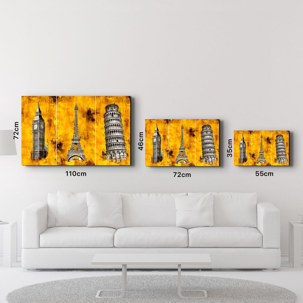 Other wall decoration - Abstract Historical Buildings | Glass Wall Art - ARTDESIGNA