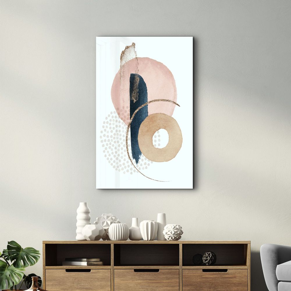 Autres décorations murales - Abstract Shapes V6 2 | Glass Wall Art - ARTDESIGNA