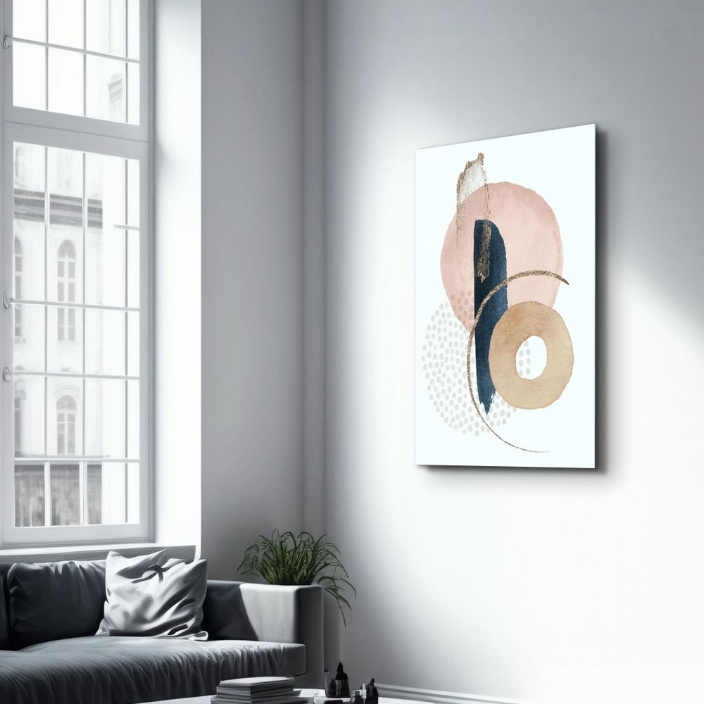 Autres décorations murales - Abstract Shapes V6 2 | Glass Wall Art - ARTDESIGNA