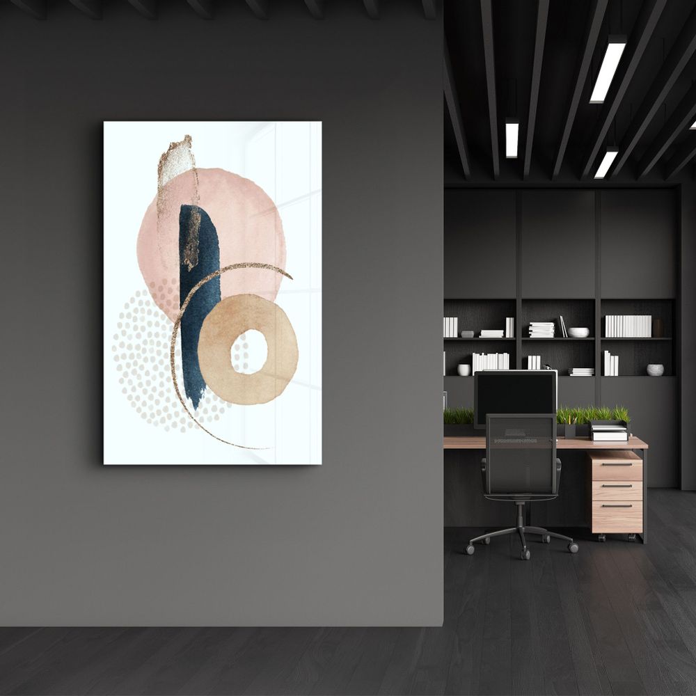 Autres décorations murales - Abstract Shapes V6 2 | Glass Wall Art - ARTDESIGNA