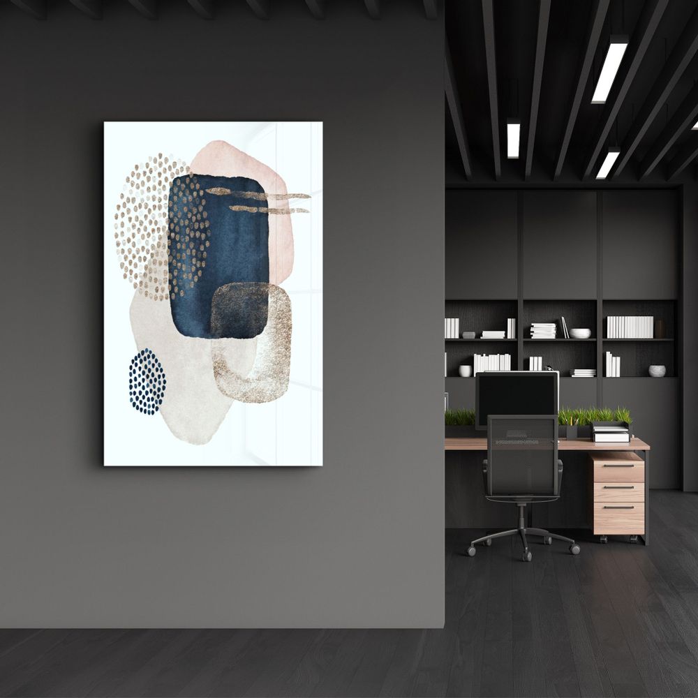 Other wall decoration - Abstract Shapes V7 | Glass Wall Art - ARTDESIGNA