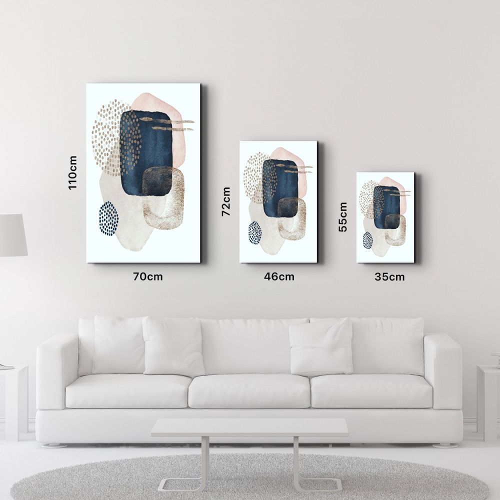 Other wall decoration - Abstract Shapes V7 | Glass Wall Art - ARTDESIGNA