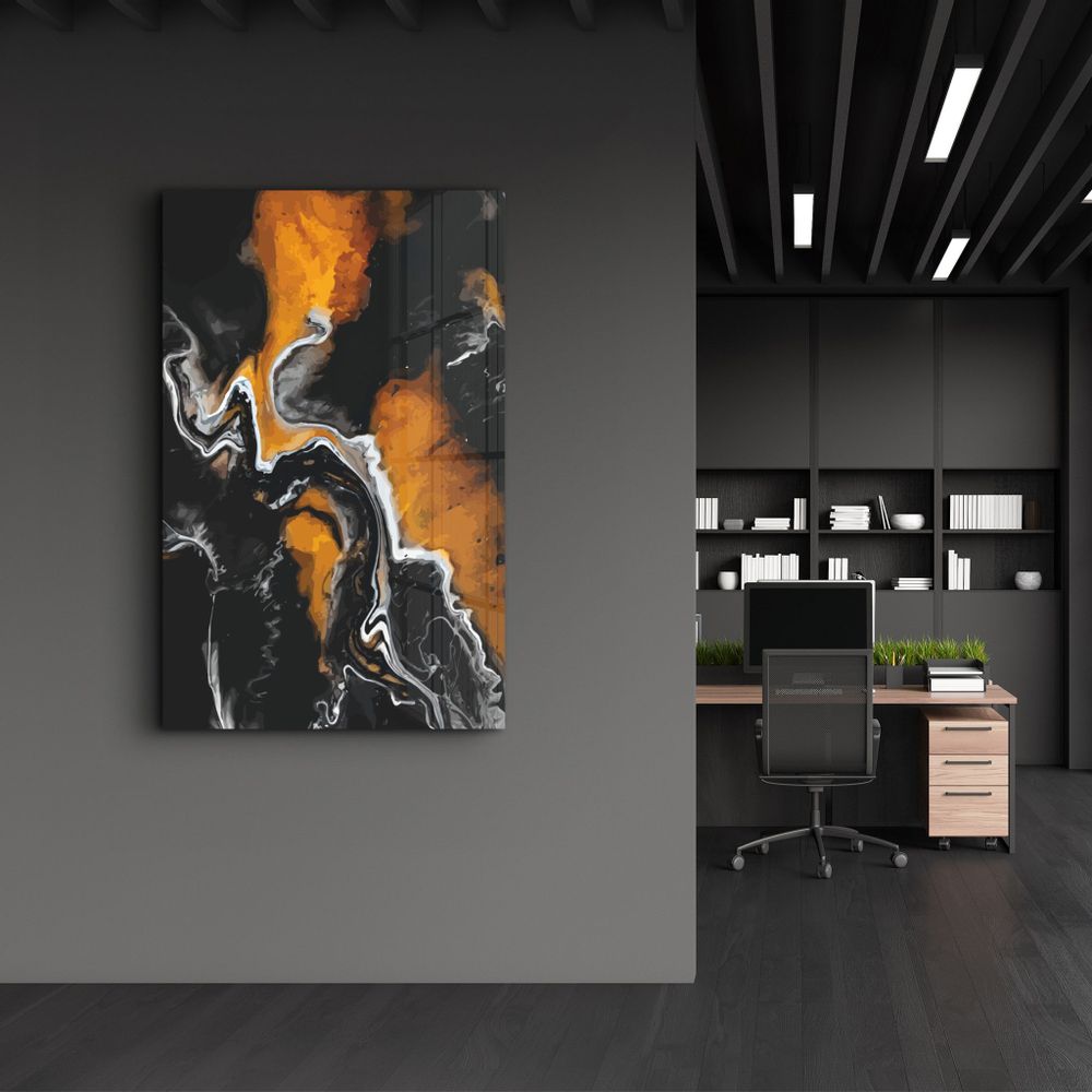 Other wall decoration - Abstract Shapes V8 | Glass Wall Art - ARTDESIGNA
