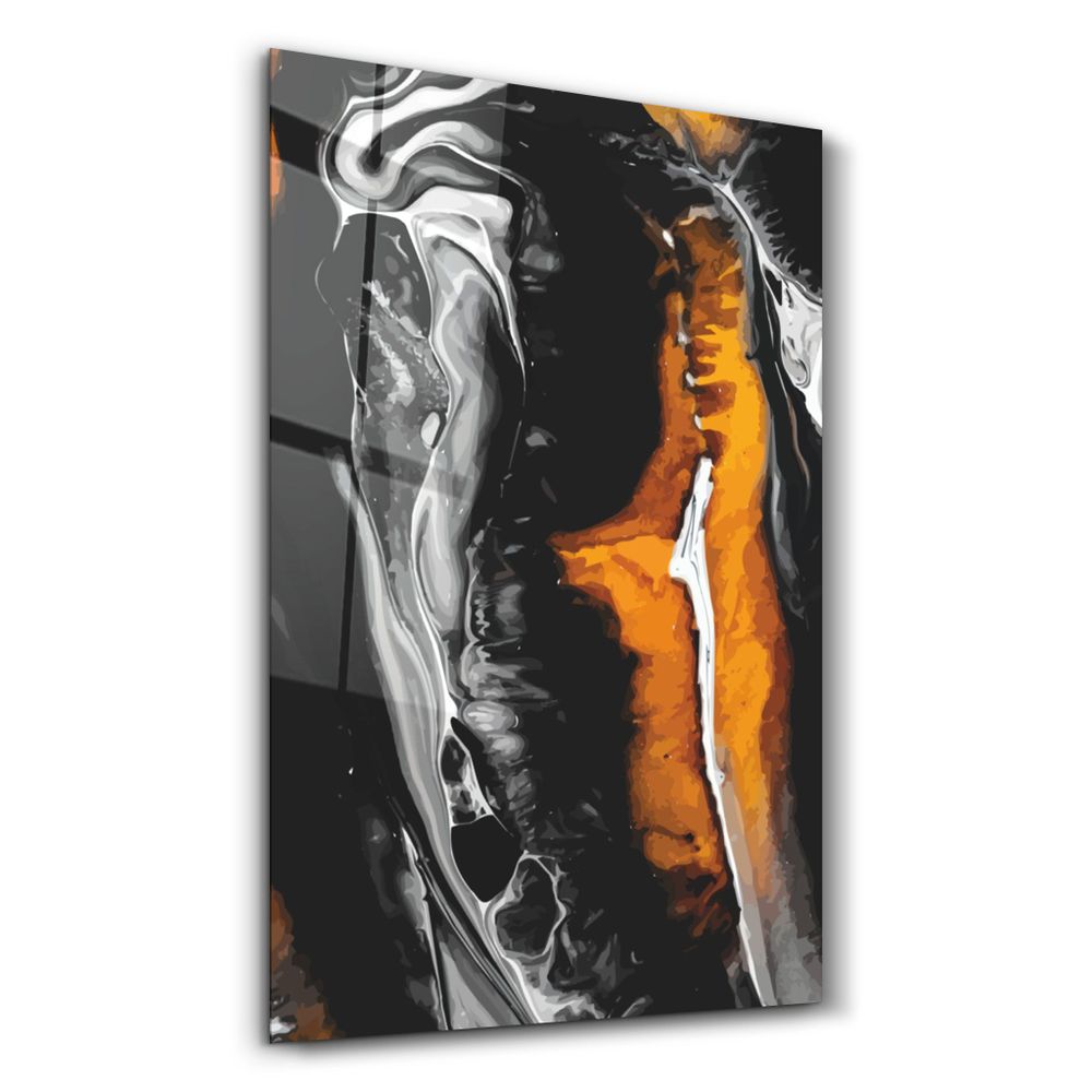 Other wall decoration - Abstract Shapes V10 | Glass Wall Art - ARTDESIGNA