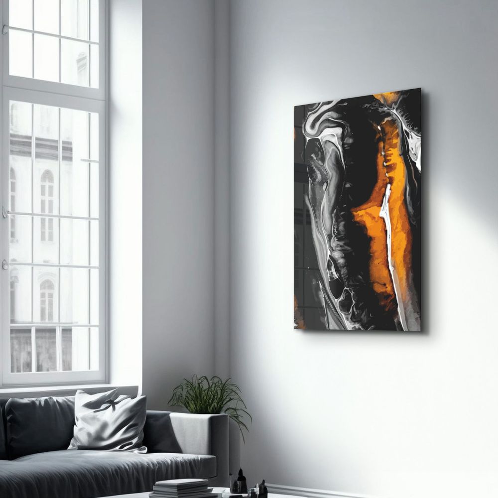 Other wall decoration - Abstract Shapes V10 | Glass Wall Art - ARTDESIGNA
