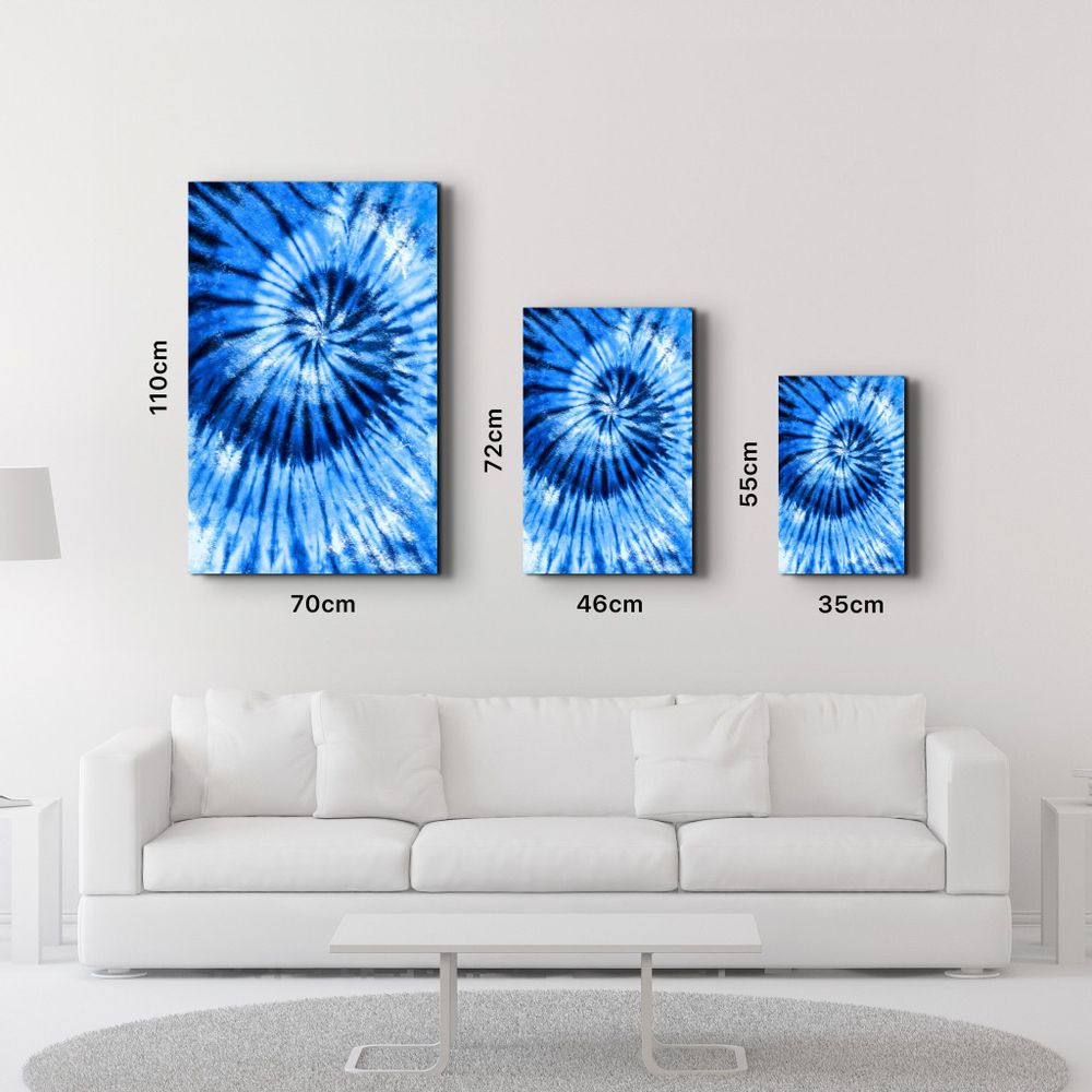 Other wall decoration - Blue Feather 3 | Glass Wall Art - ARTDESIGNA