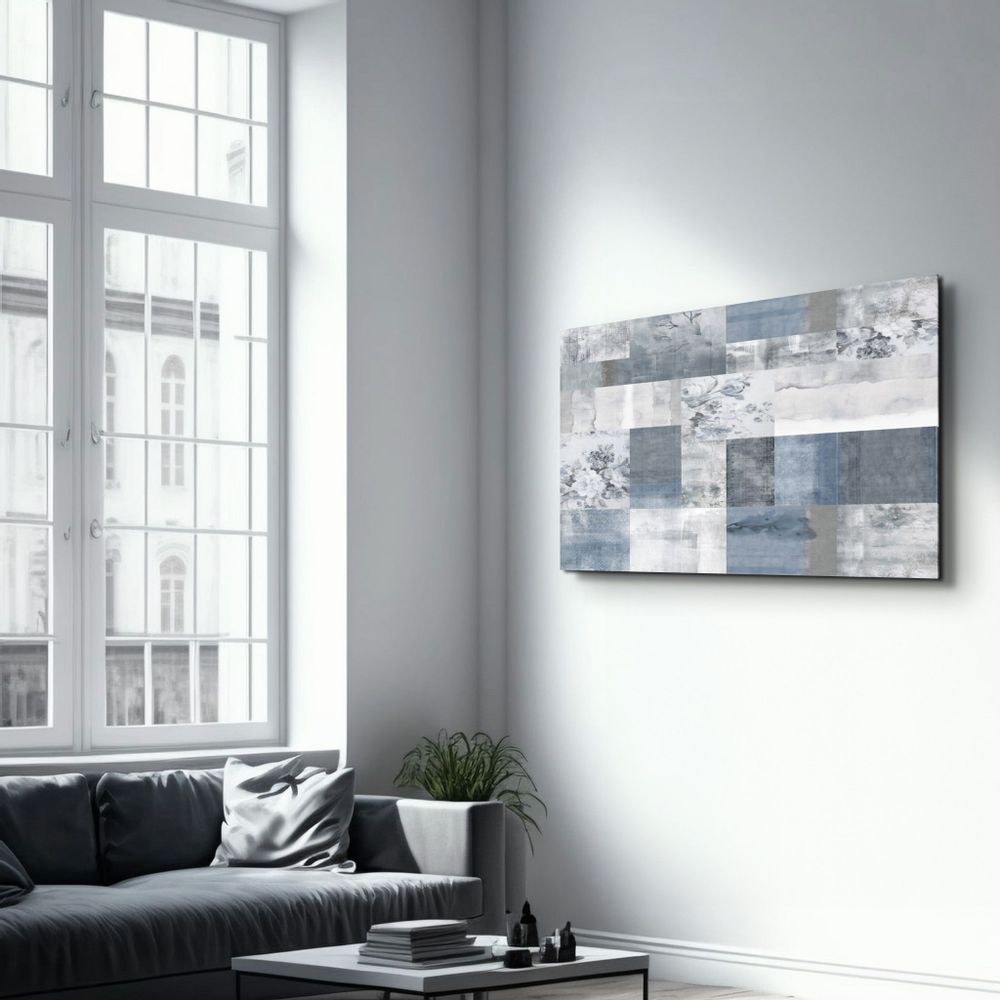 Autres décorations murales - Abstract Black and White Patterns | Glass Wall Art - ARTDESIGNA