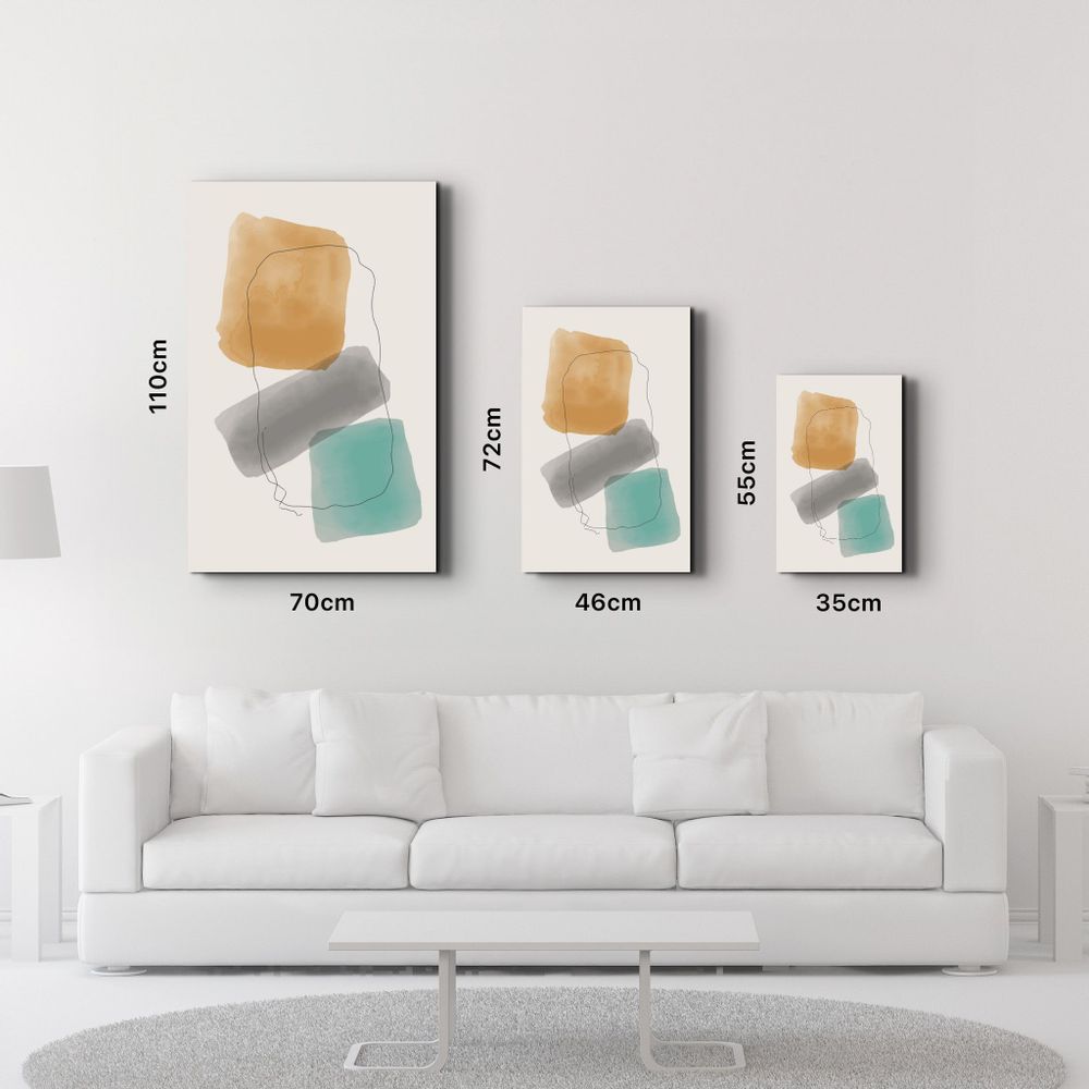 Other wall decoration - Abstract Shapes V13 | Glass Wall Art - ARTDESIGNA