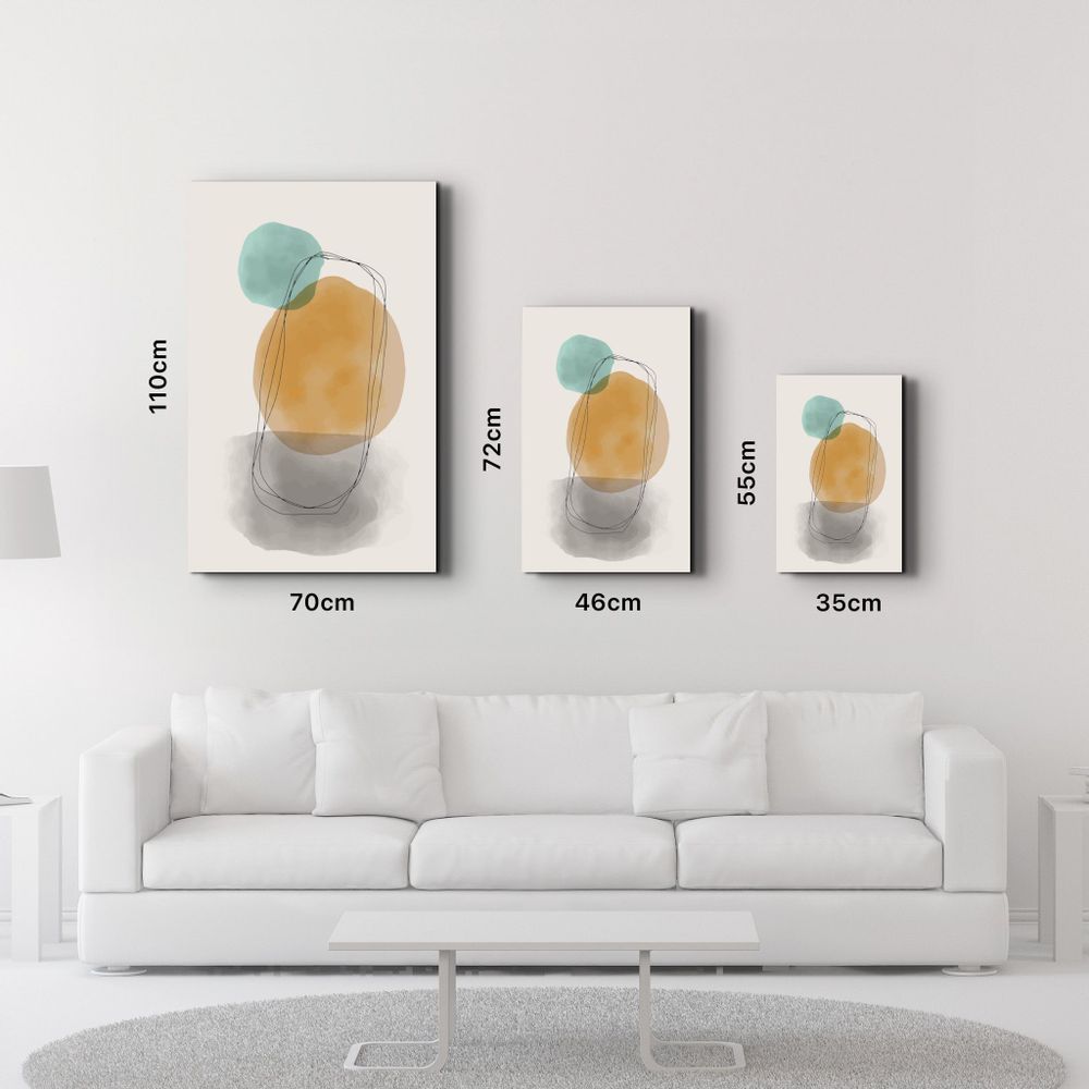 Other wall decoration - Abstract Shapes V15 | Glass Wall Art - ARTDESIGNA