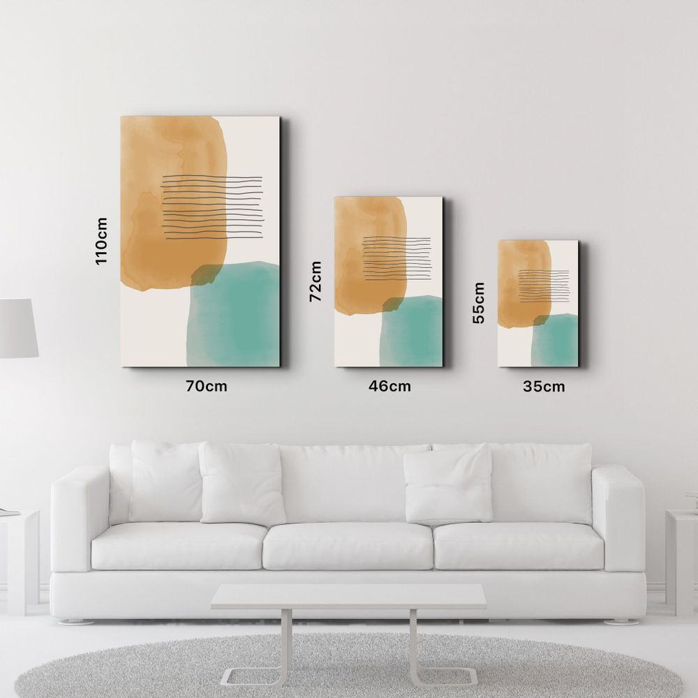 Other wall decoration - Abstract Shapes V16 | Glass Wall Art - ARTDESIGNA