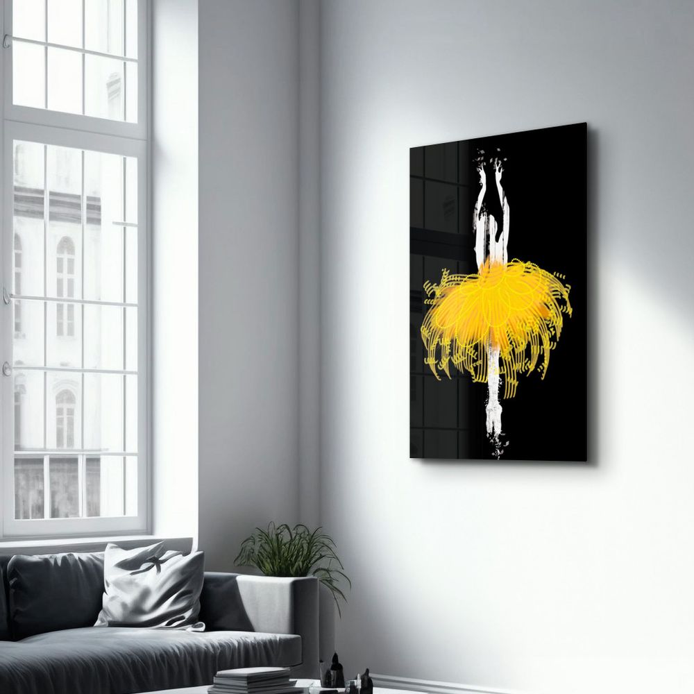 Autres décorations murales - Abstract Ballerina 2 | Glass Wall Art - ARTDESIGNA